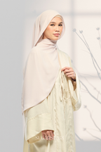 Noir Éclat Anne Embroidery Abaya Outer Robe  in Golden Dawn