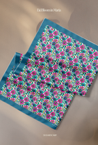 Eid Bloom 2026 Scarves Mixed Satin Square in Maria