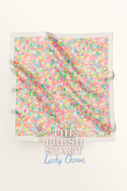 ( Square ) The Fresh Start Matte Satin Silk Scarf ( LUCKY CHARM )