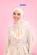 YES DEFECT - Sugarscarf X Mentos Paris Chiffon Shawl In Fruity