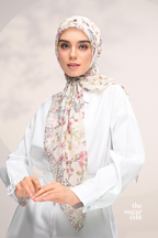 YES DEFECT - THESUGAREDIT Whispering Bloom Japanese Cotton Voile In (Serene Blossom)