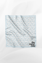 TSE December Serenity Japanese Voile Square In Ice Bloom