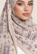 Fall In Love Wide Ultra Fine Pleated Shawl Ironless · in TaraBeige