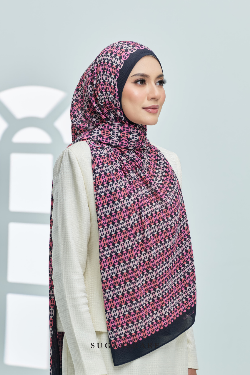 ( Full Wide Pleats Shawl ) Girl Boss ( Achiever )