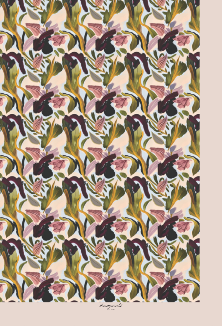 TSE BloomInvitation Japanese Cotton Voile Square - Ariel