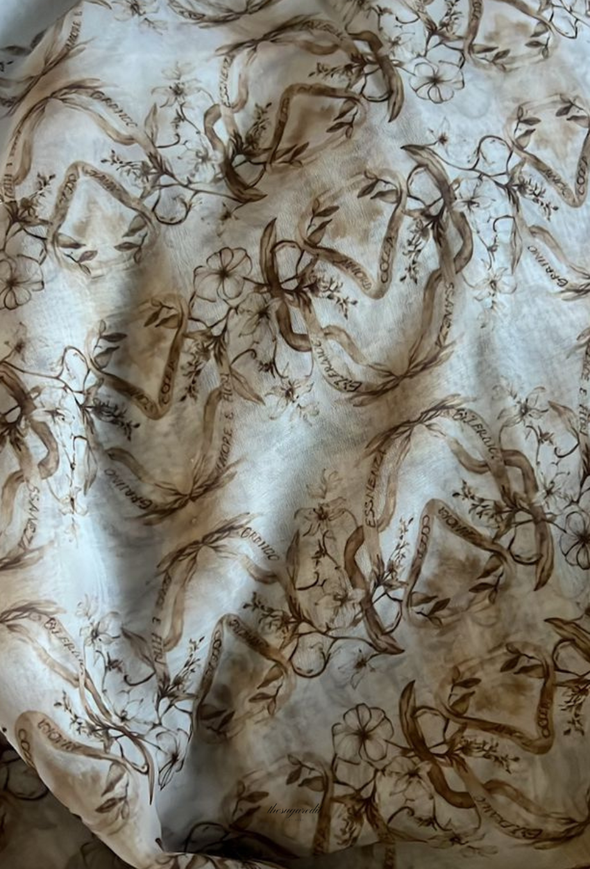 TSE Bloom JapaneseOsaka 47Inch Cotton Voile Square - Pisa