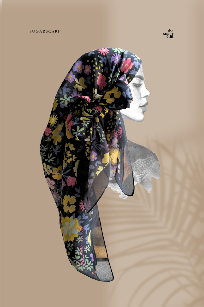 YES DEFECT - The Sugar Edit Cotton Bawal Scarf