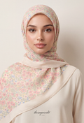 TSE BloomInvitation Japanese Cotton Voile Square - Doha