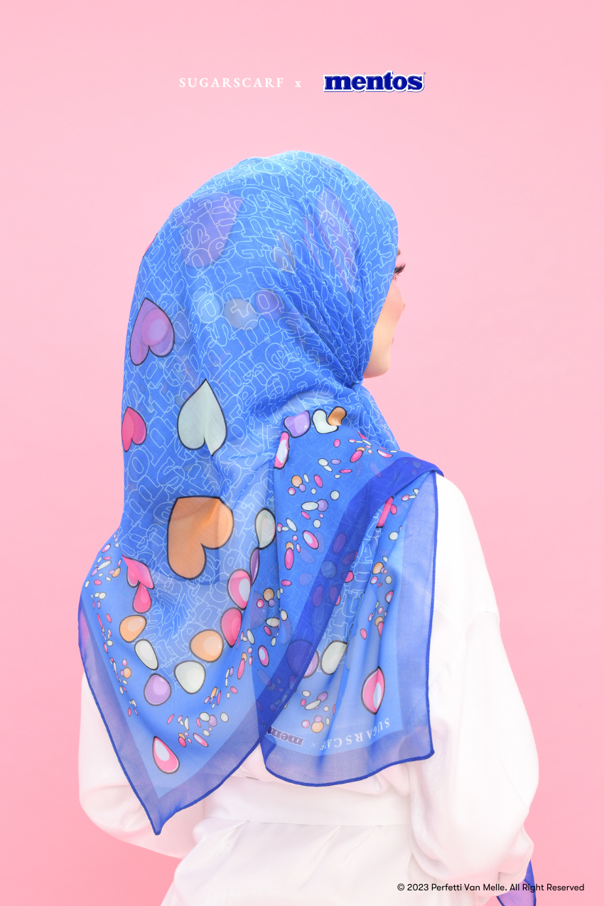 YES DEFECT - Sugarscarf X Mentos Japanese Cotton Voile In Bold n Fun