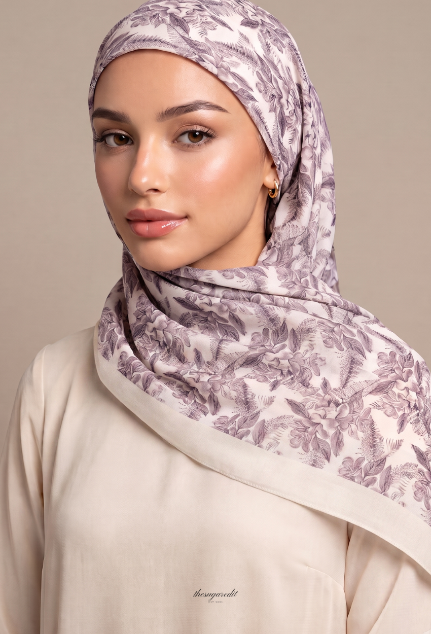 TSE Mod Japanese Cotton Voile Square In MauveTropical
