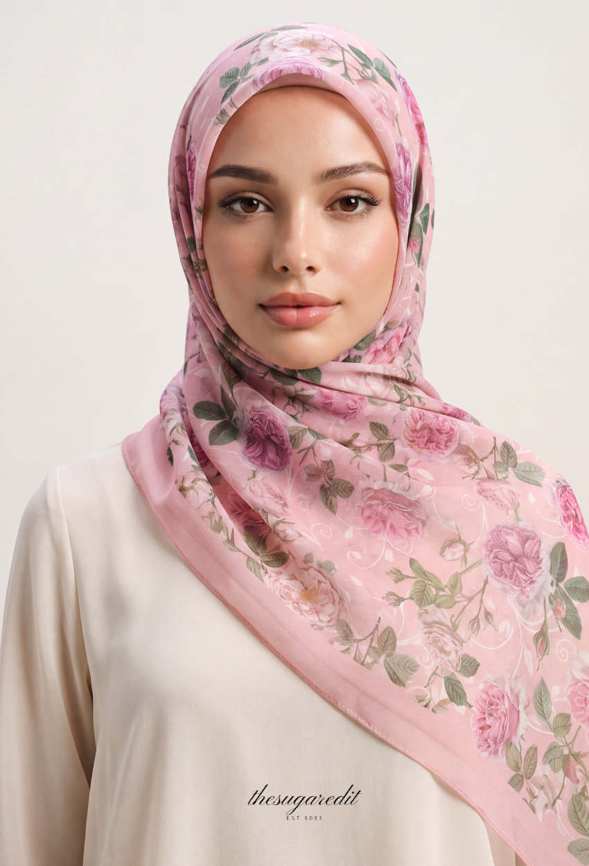 TSE BloomInvitation Japanese Cotton Voile Square - Maldives