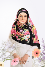 YES DEFECT ( Full Wide Pleats Shawl ) Raya Vol 1 Seri Fiora ( SERI MALAM )
