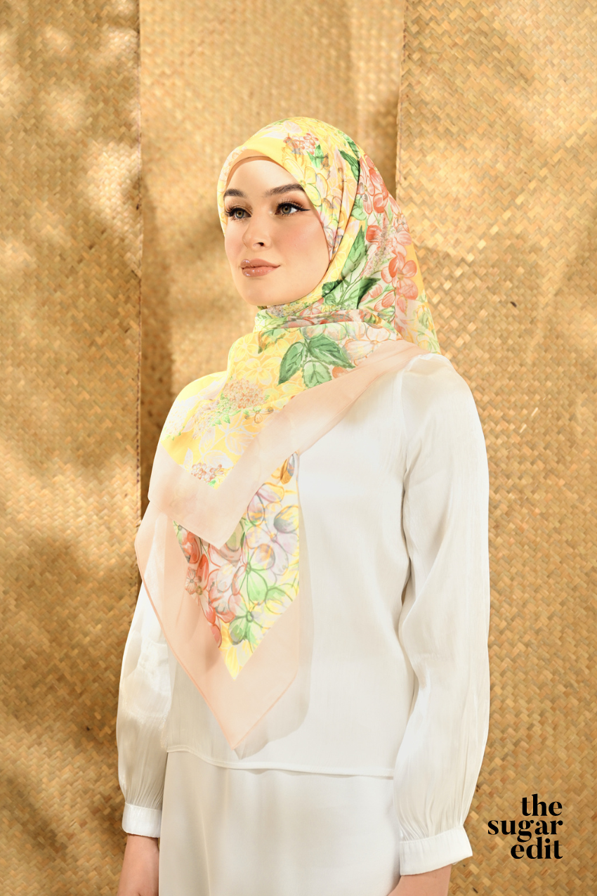 YES THESUGAREDIT Blooming Edit Vol 2 French Cotton Bawal ( AURORA )