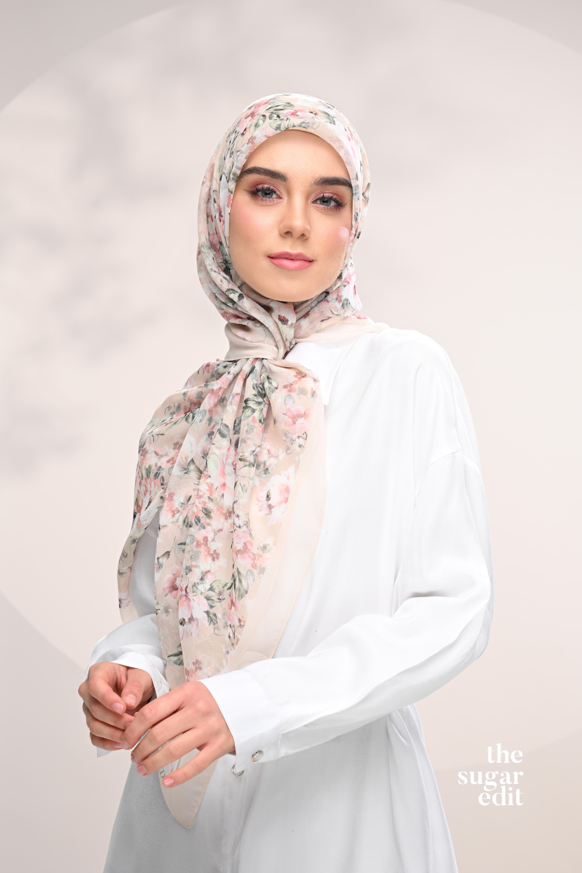 YES DEFECT - THESUGAREDIT Blooming Japanese Cotton Voile In ( Lush )