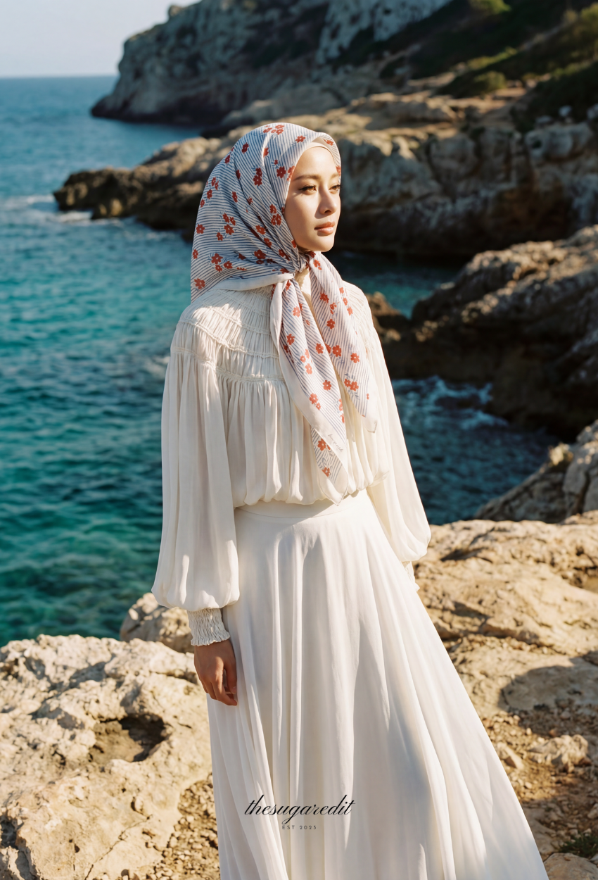 TSE Grace Collection Japanese Voile Square In YouAreKind