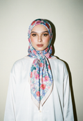 Blooming Scarves Mixed Satin Square in Bloom Ela