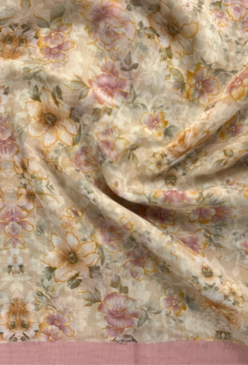TSE BloomInvitation Japanese Cotton Voile Square - Bella