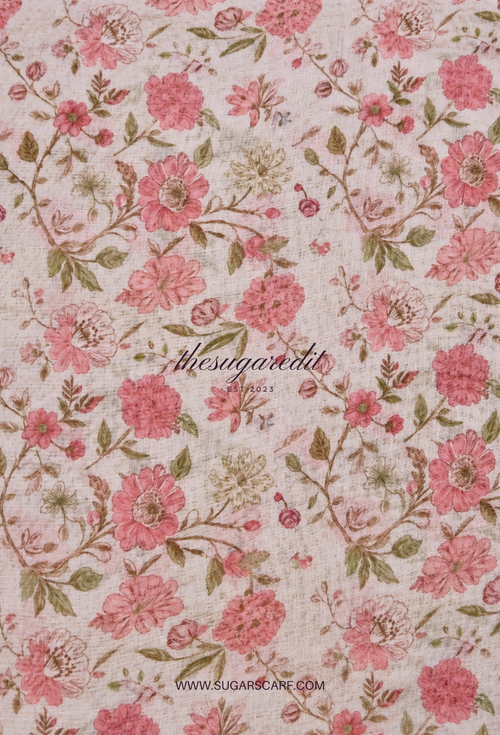 TSE BloomInvitation Japanese Cotton Voile Square - Jolie