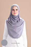Iris Slip On Plain Hijab (AshGray)