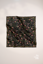 YES DEFECT -  Whispering Bloom Japanese Cotton Voile In (Dark Rose)