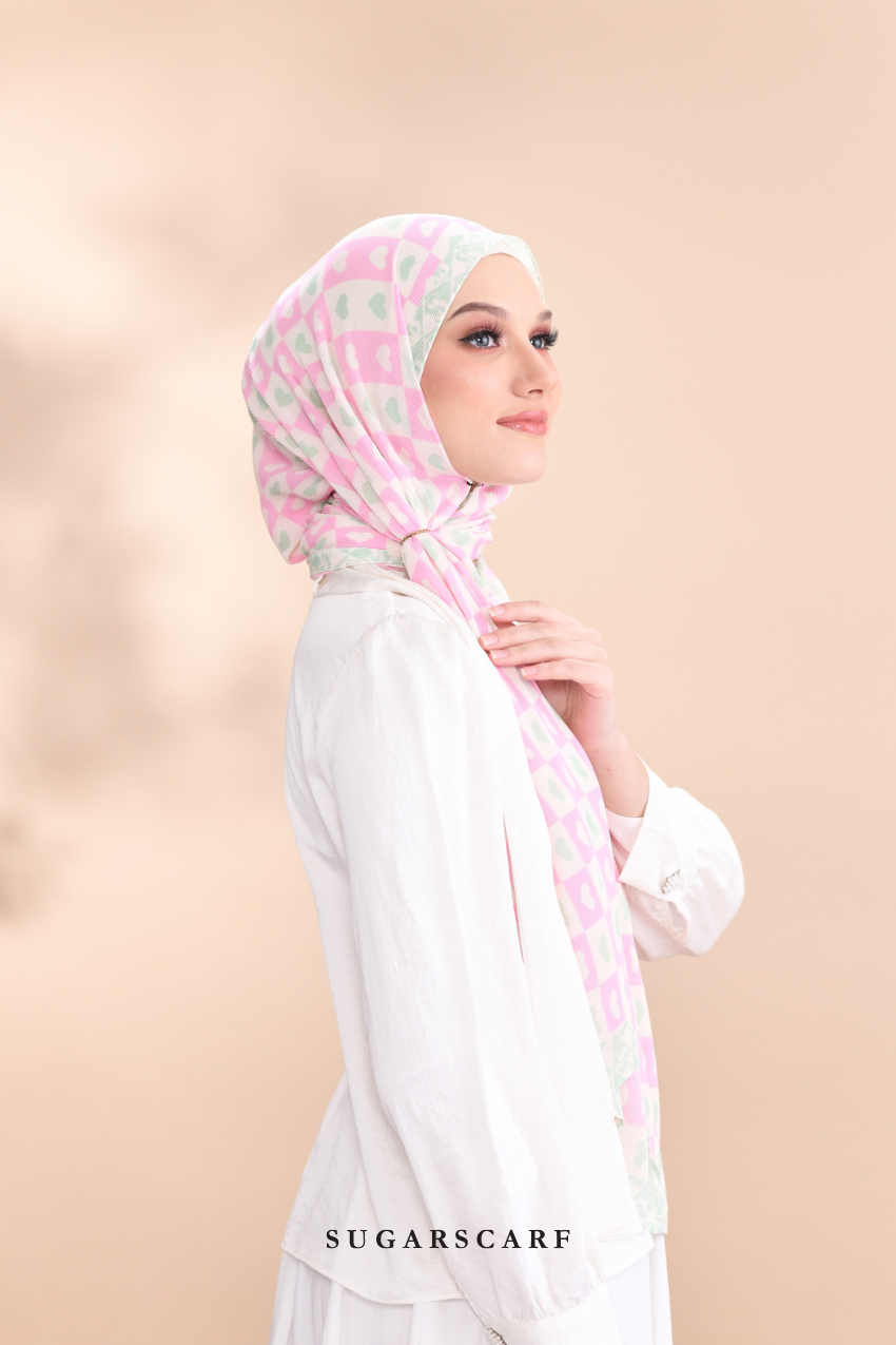 YES ( Full Wide Pleats Shawl ) Kindness ( SMILE )