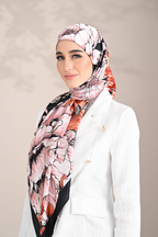 YES ( Square ) Blooming Matte Satin Silk Square ( TEAMWORK )