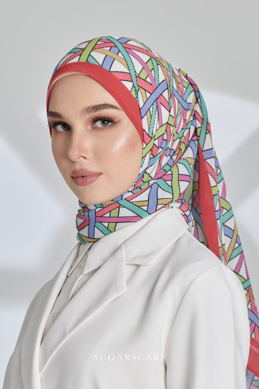( Full Wide Pleats Shawl ) Classy Simpulan ( PELITA )