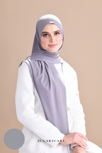 Claudia Triangle Style (Semi Instant Hijab) (AshGray)