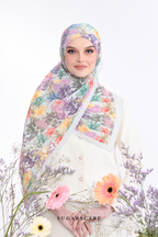 YES ( Full Wide Pleats Shawl ) Raya Vol 1 Seri Fiora ( SERI CAHAYA )