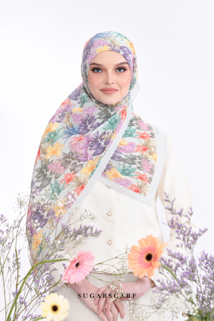 YES ( Full Wide Pleats Shawl ) Raya Vol 1 Seri Fiora ( SERI CAHAYA )