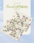 Korean Chiffon Long Shawl (Garden Whimsy) in Garden Mirage