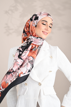 YES ( Square ) Blooming Matte Satin Silk Square ( TEAMWORK )