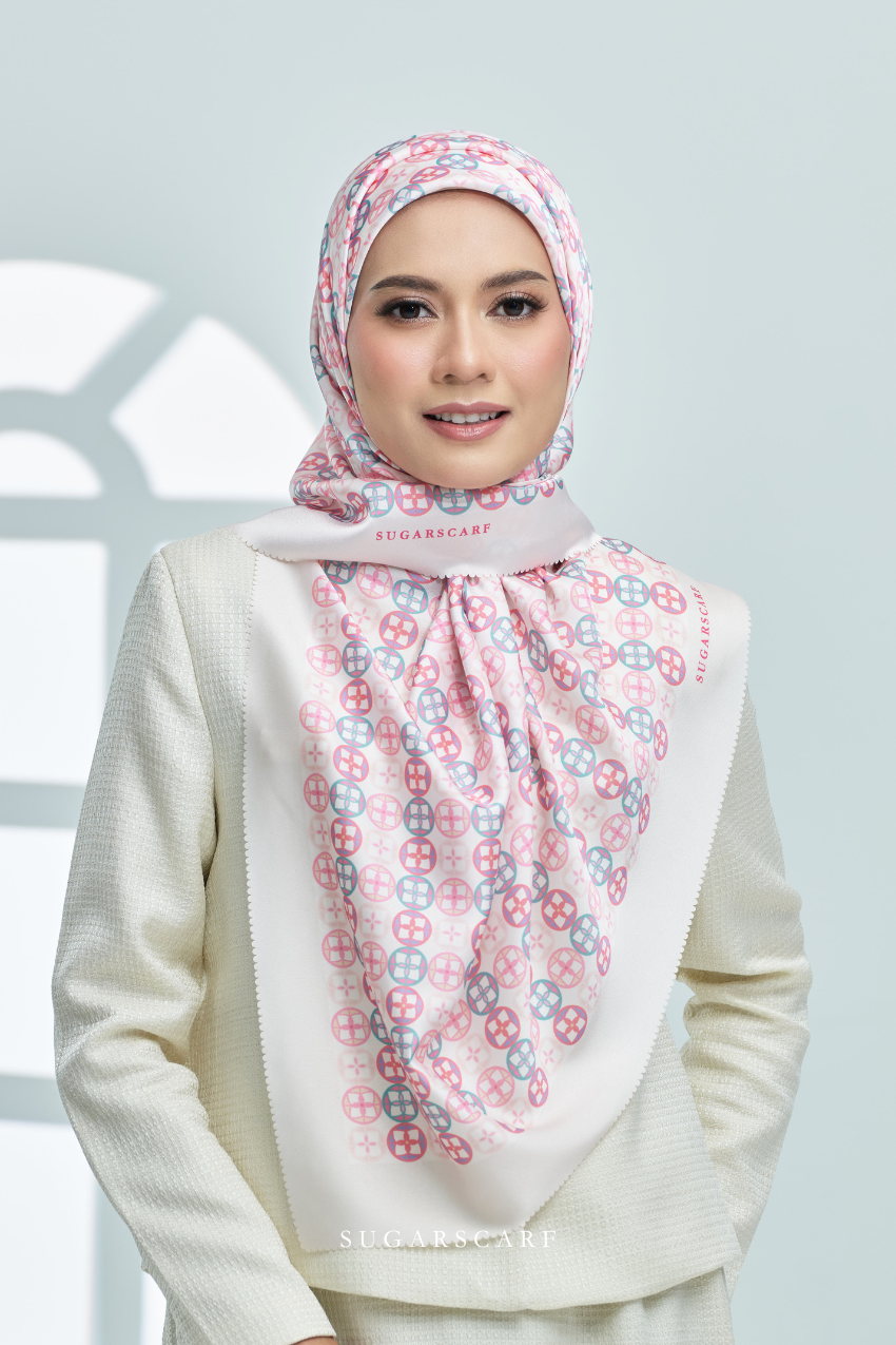 YES ( Square ) AS-IS Girl Boss Mixed Satin Silk Scarf ( Iconic )