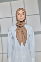 YES DEFECT - Sugarscarf Monogram JapaneseVoile In Biscotti Latte