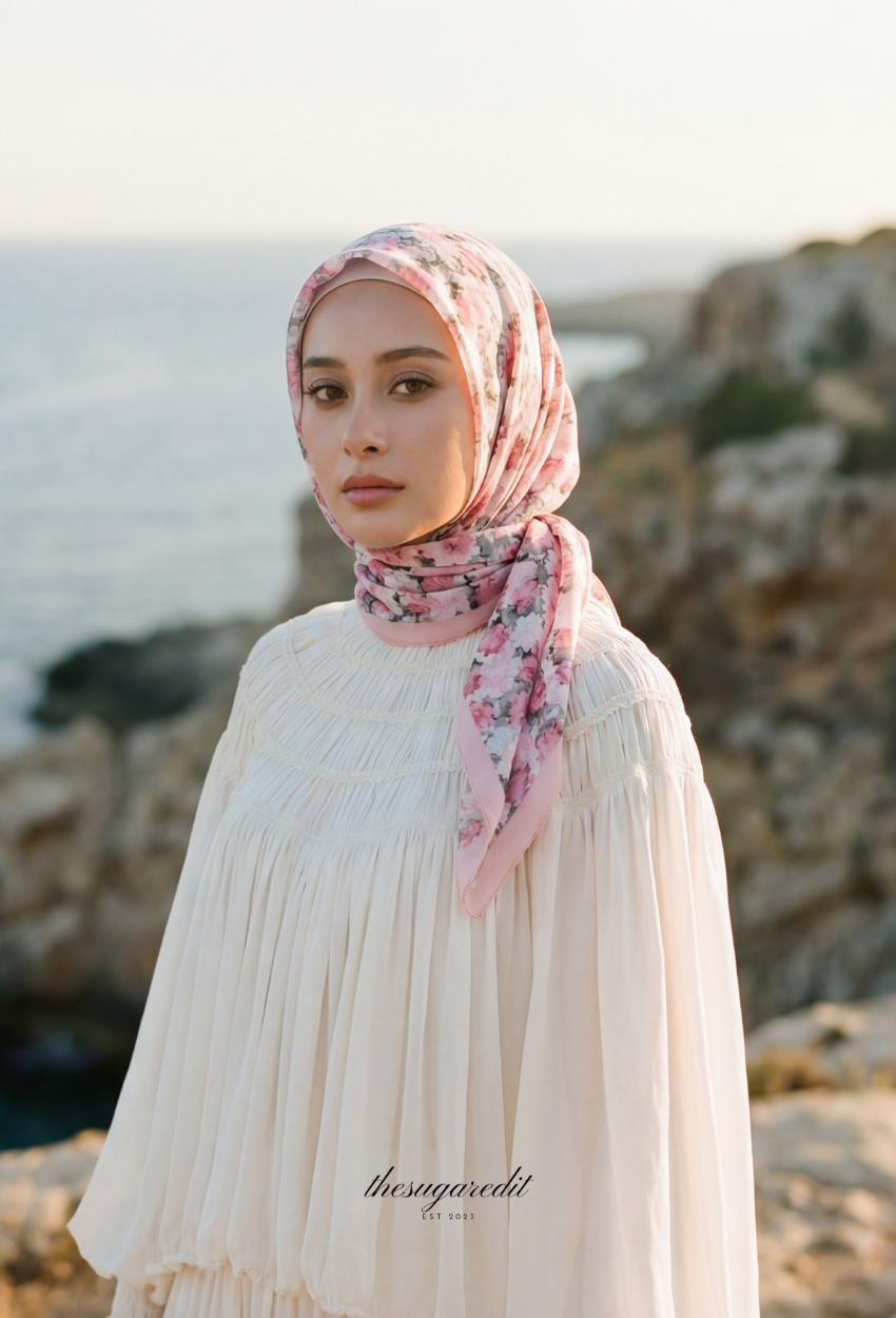 TSE Grace Collection Japanese Voile Square In Prism