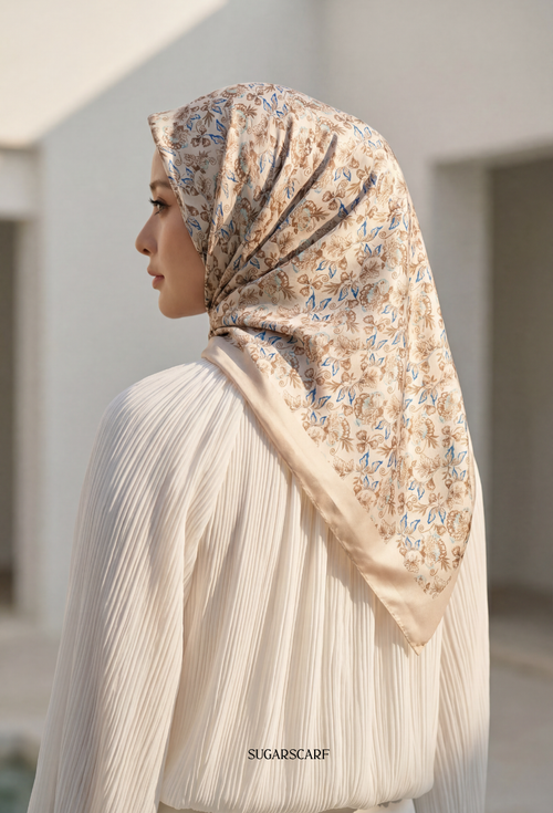 FallInLove Scarves Mixed Satin Square in Perry
