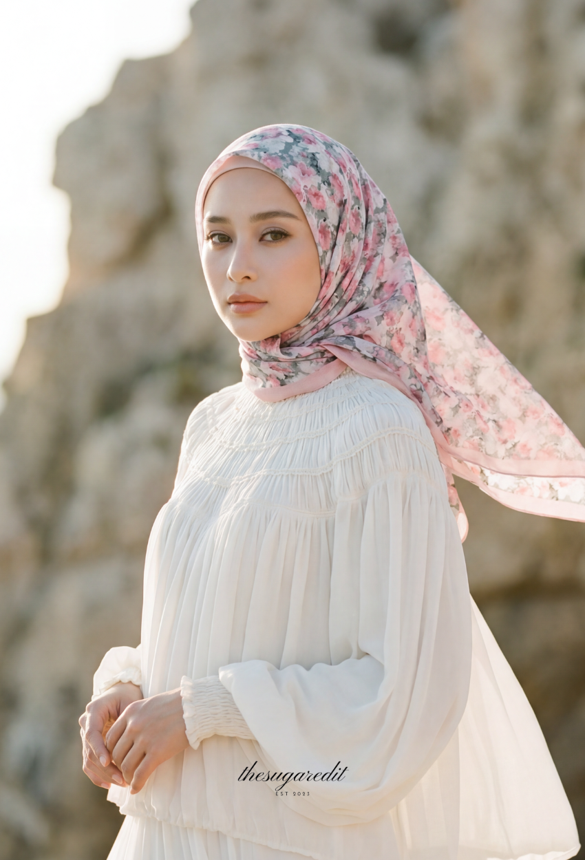 TSE Grace Collection Japanese Voile Square In Prism