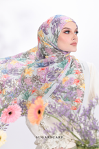 YES ( Full Wide Pleats Shawl ) Raya Vol 1 Seri Fiora ( SERI CAHAYA )