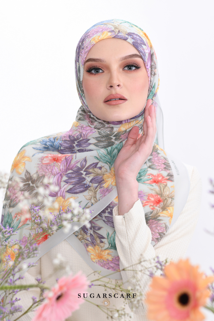 YES ( Full Wide Pleats Shawl ) Raya Vol 1 Seri Fiora ( SERI CAHAYA )