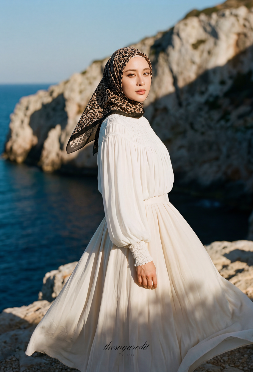 TSE Grace Collection Japanese Voile Square In Enduring