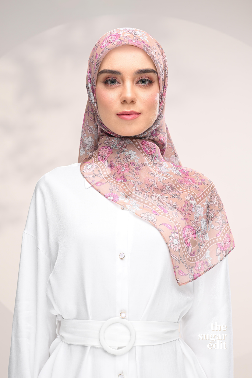 YES DEFECT - THESUGAREDIT Petal Whimsy Japanese Cotton Voile In (Always Been You)