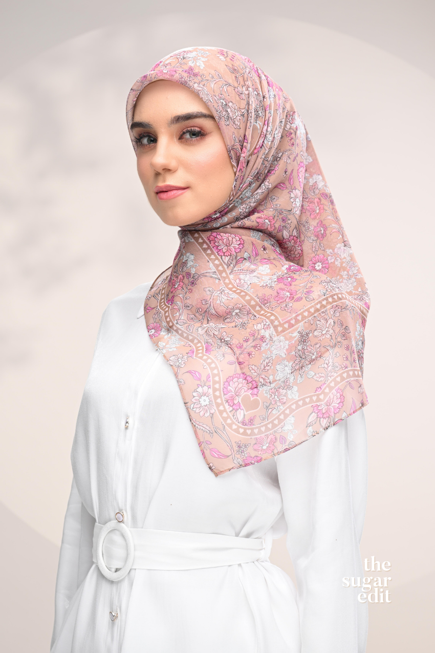 YES DEFECT - THESUGAREDIT Petal Whimsy Japanese Cotton Voile In (Always Been You)