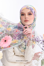 YES ( Full Wide Pleats Shawl ) Raya Vol 1 Seri Fiora ( SERI CAHAYA )