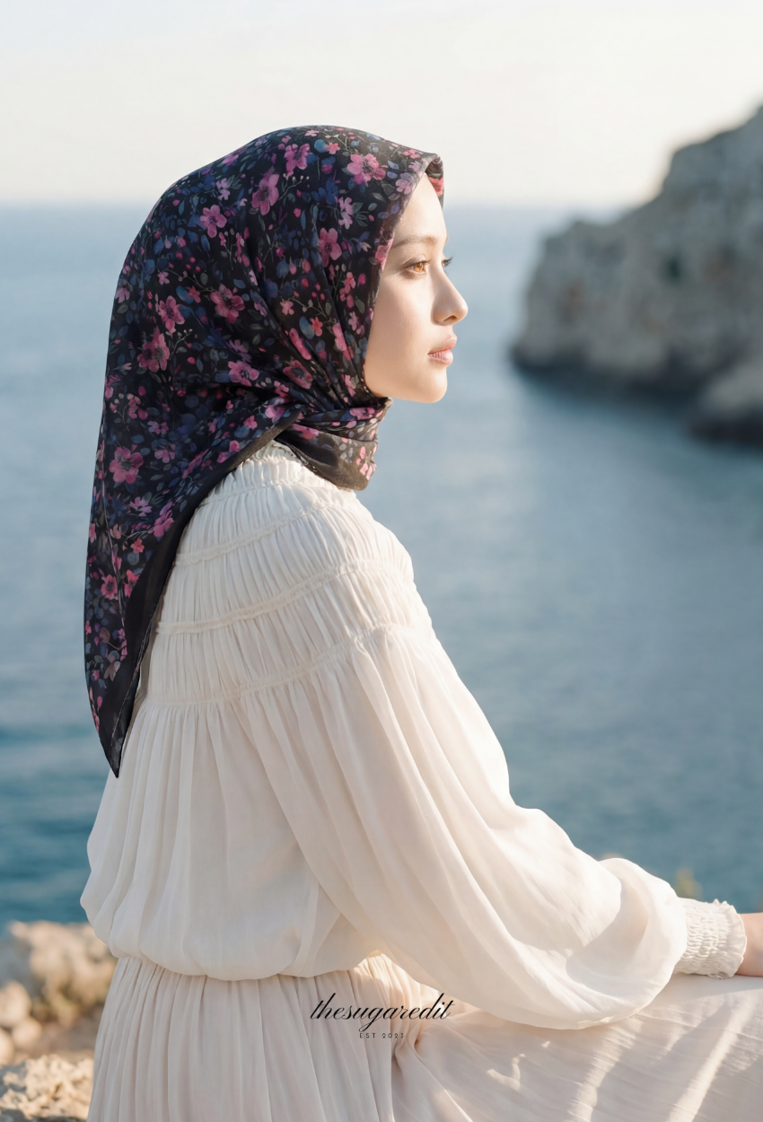 TSE Grace Collection Japanese Voile Square In Dreamy