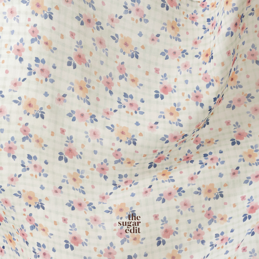 TSE BloomInvitation Japanese Cotton Voile Square - Coco