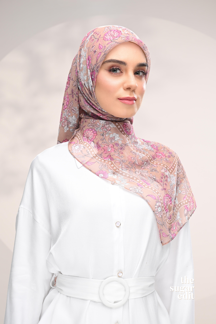 YES DEFECT - THESUGAREDIT Petal Whimsy Japanese Cotton Voile In (Always Been You)