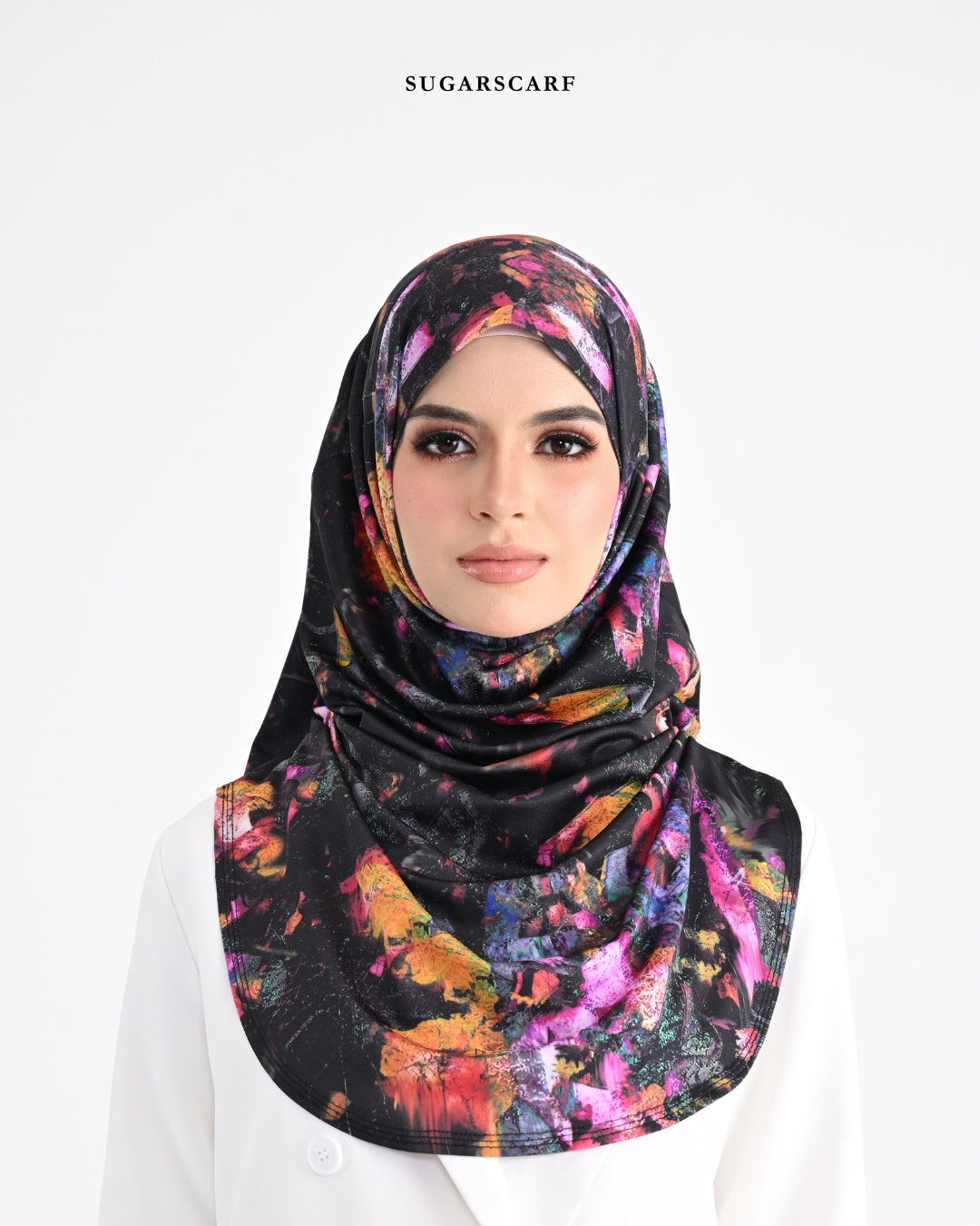 She is In the Bloom Iris Slip On Hijab (Yuna)