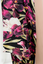 Silky Poetry Abaya Outer in Iris Noir