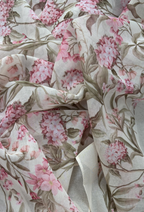 TSE BloomInvitation Japanese Cotton Voile Square -Triste