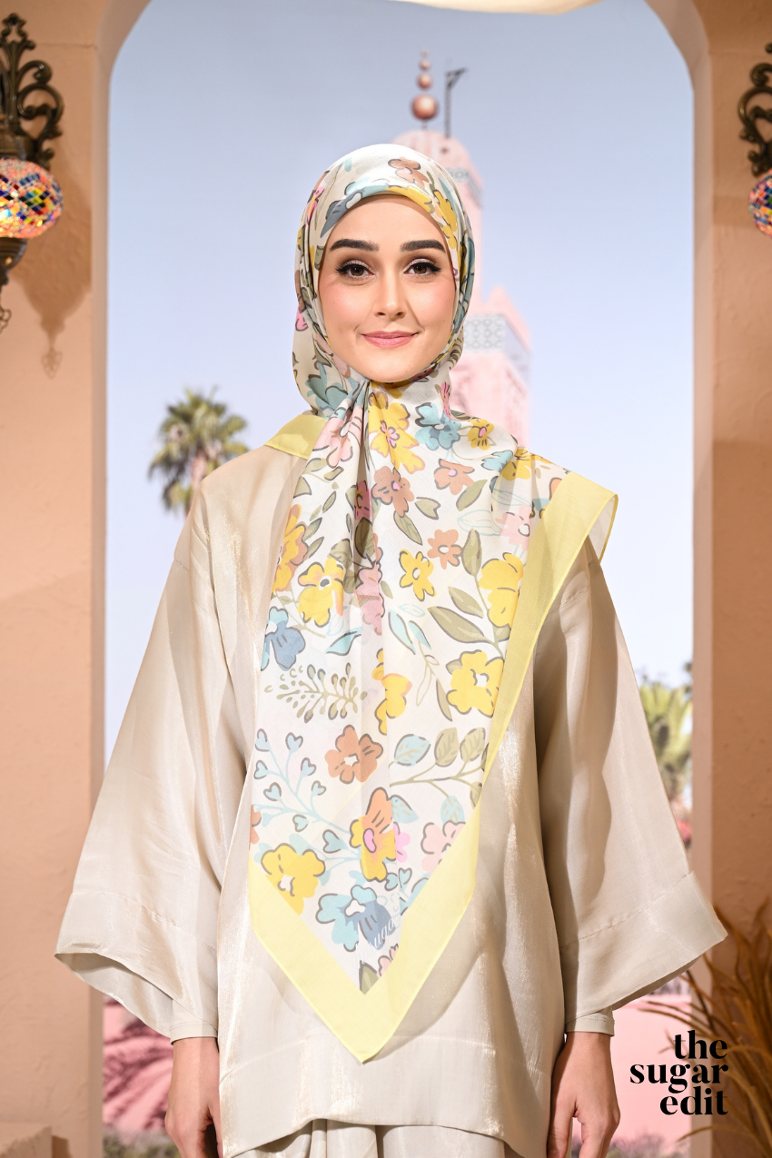 YES THESUGAREDIT Jasmine Collection French Cotton Bawal ( ENCHANTING )